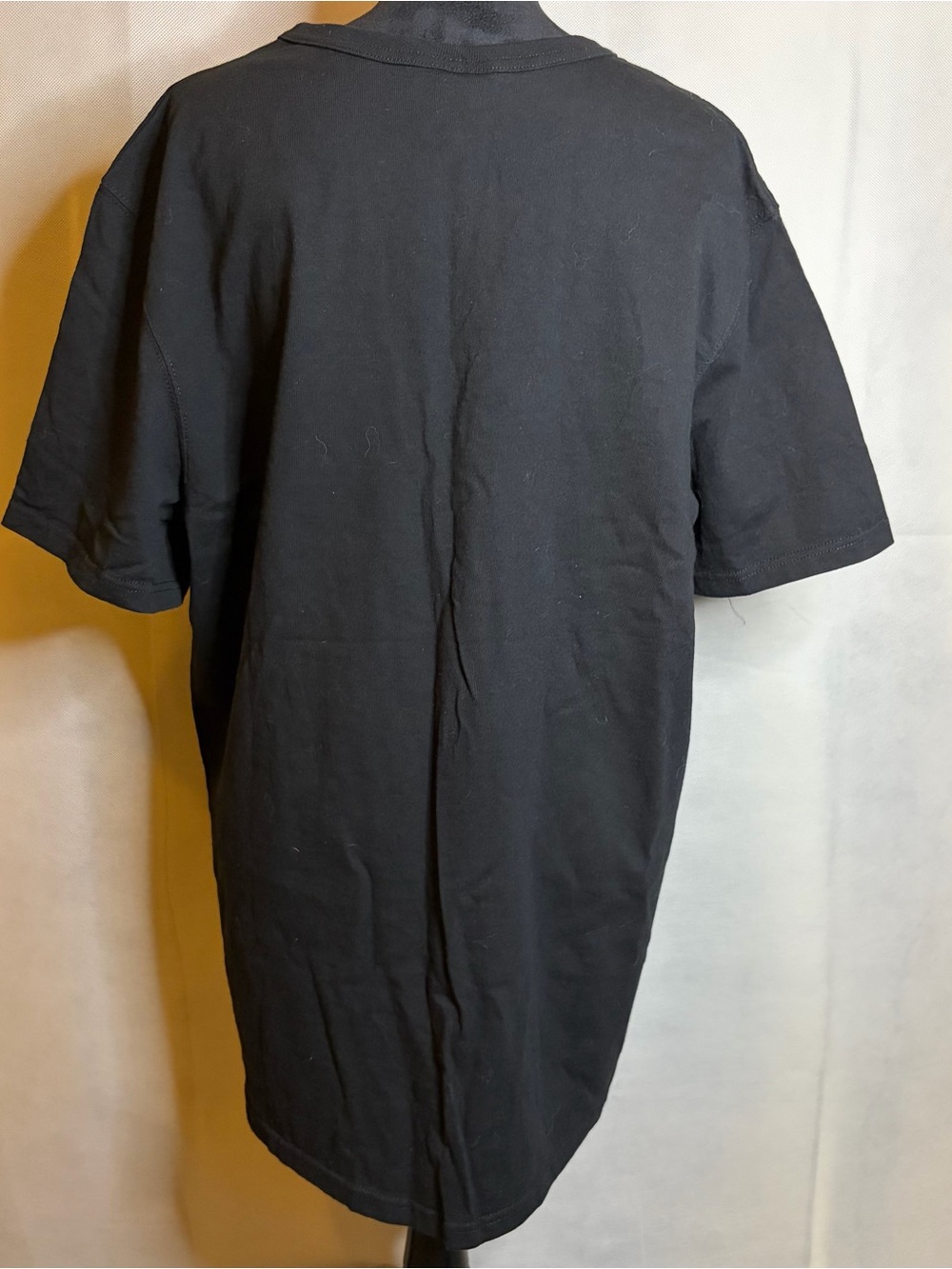 Champion Black Short Sleeve T-Shirt with Silver Script Logo - Picture 3 of 6